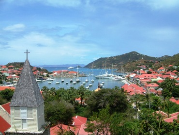 This photo of the harbor at Gustavia, the capital of St. Barts (or St. Barths), was taken by Evan Eggers and is used courtesy of the GNU Free Documentation License.